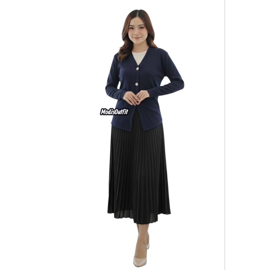 Outer cardigan lengan panjang / Atasan Wanita Lengan Panjang Populer