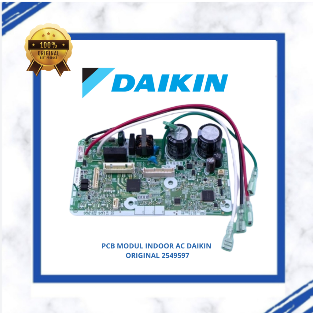 PCB MODUL INDOOR AC DAIKIN INDOOR FTKQ15UVM4 INVERTER ORIGINAL 2549597