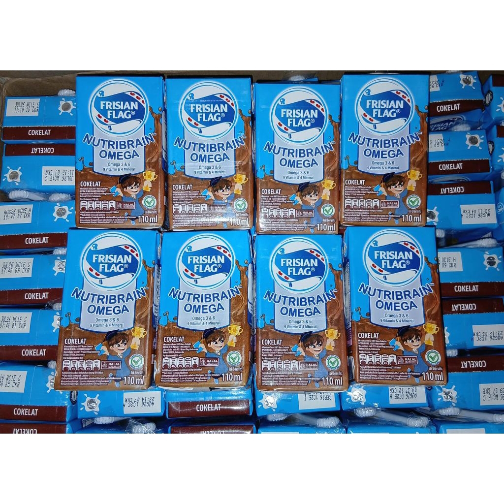 susu frisian flag UHT nutribrain cokelat 110 ml