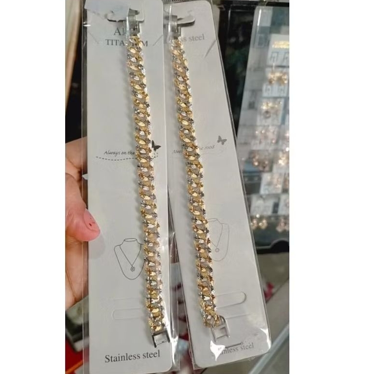 gelang rantai sisik naga lapis emas ukir