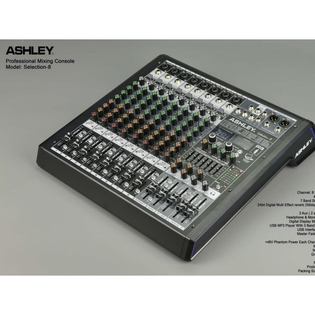 MIXER ASHLEY SELECTION8 ORIGINAL MIXER ASHLEY SELECTION 8 MIXER ASHLEY 8 CHANNEL SELECTION8