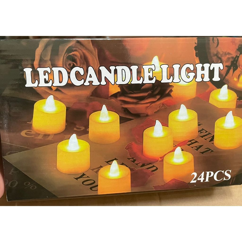 LILIN LED KUNING KECIL / LILIN LED NATAL / LILIN ELEKTRIK CANDLE HIASAN NATAL ( PERBOX ISI 24 PCS)