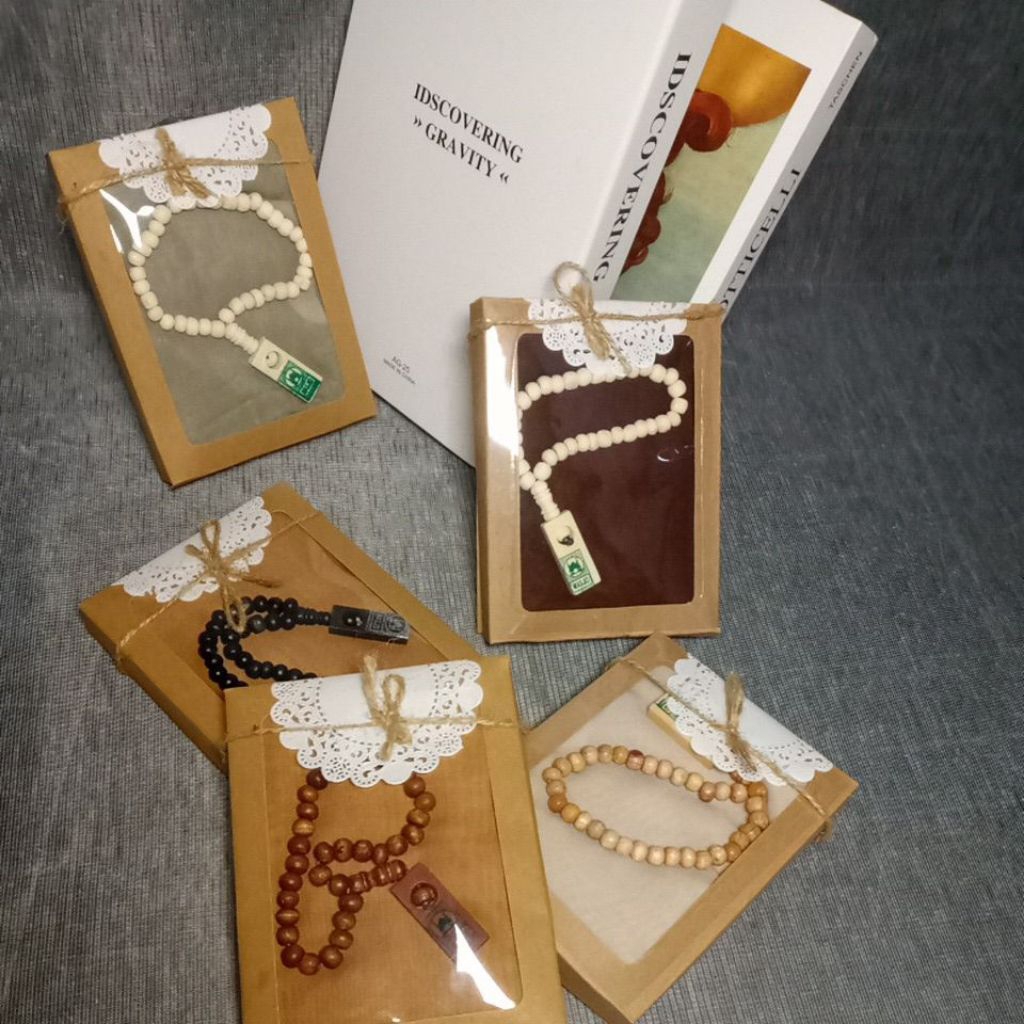 hempres hijab tasbih | souvenir kerudung belasquer | souvernir weding hajatan idul Fitri umroh haji 