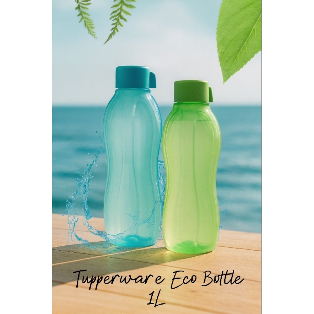 Botol Minum Tupperware Eco Bottle 1L tutup ulir
