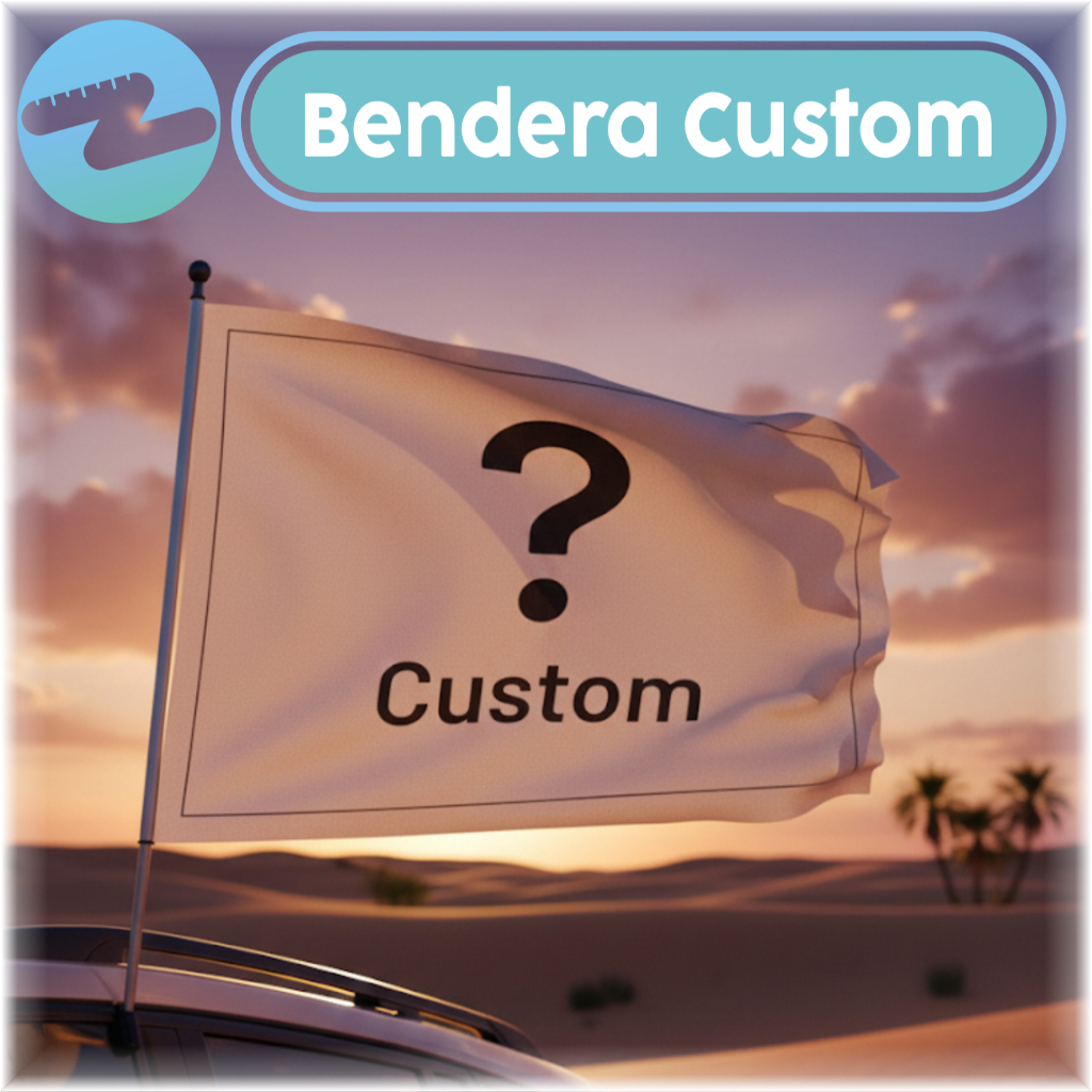 Bendera Custom (115 x 85) Bahan Flag Banner atau satin. finishing jahit.