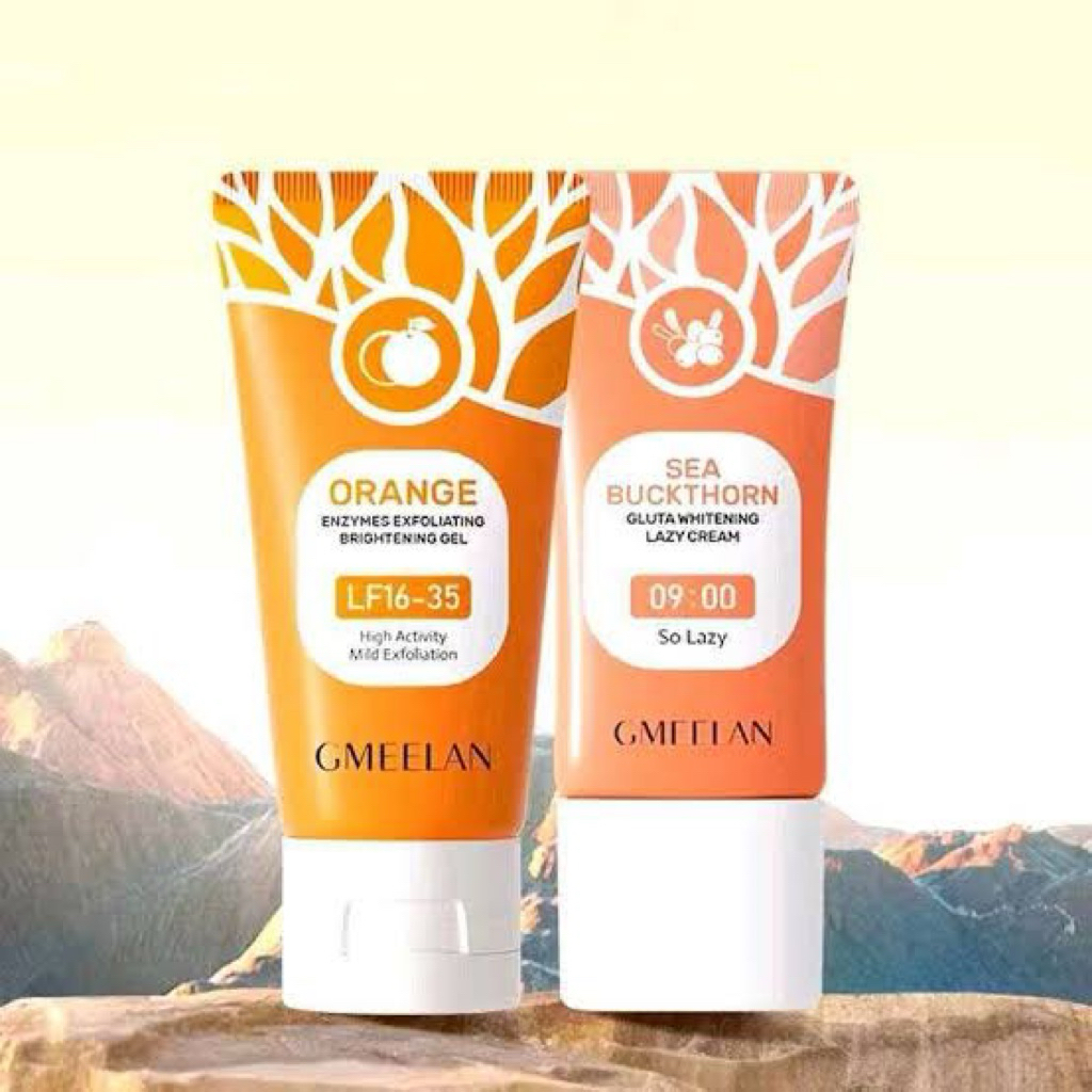 GMEELAN ALL VARIANT / GMEELAN EXFOLIATING GEL / GMEELAN SEA LAZY CREAM PENCERAH