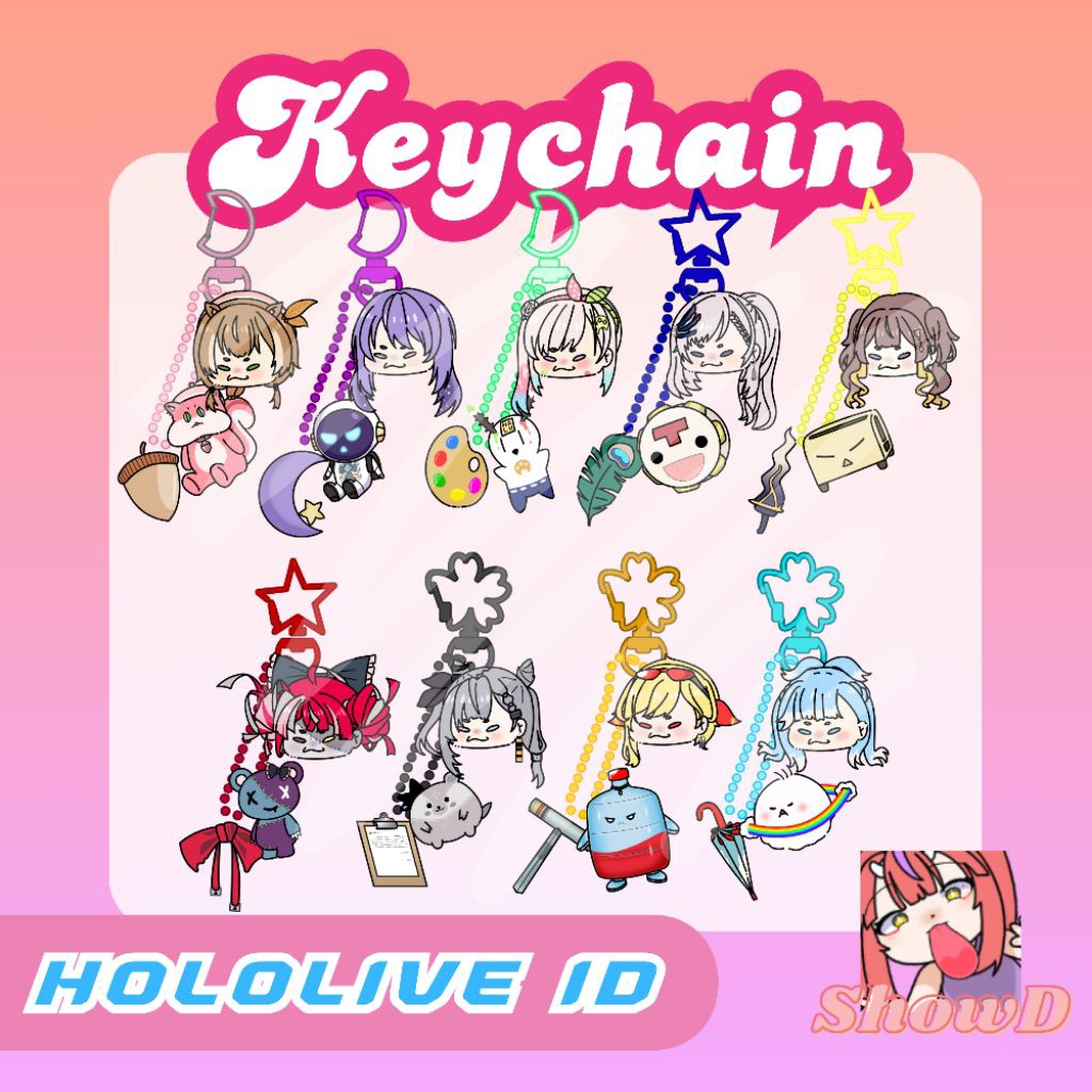 Keychain Hololive [fanmerch]
