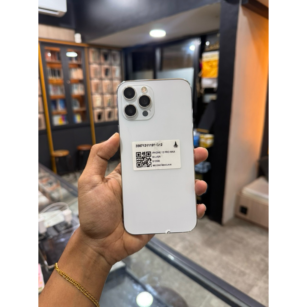 SECOND BEACUKAI IPHONE 12 PRO MAX 512GB SILVER