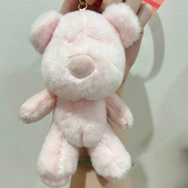 KKV Gantungan Kunci Boneka Beruang Pink Lucu