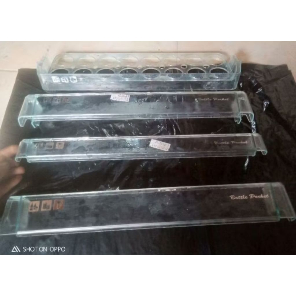 RAK PINTU KULKAS POLYTRON BELLEZA FULL SET ORIGINAL COPOTAN