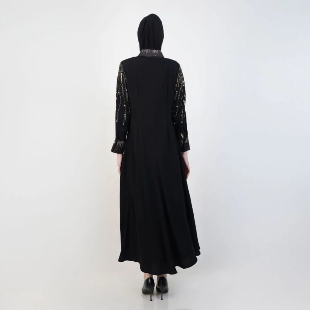 ABAYA HIKMAT A3828 BLACK/GAMIS/BAJU MUSLIMAH