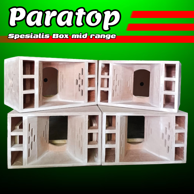 Box speaker middle 8 inch Paratop bahan 12 mm cocok untuk pelengkap sound miniatur 1set milik anda