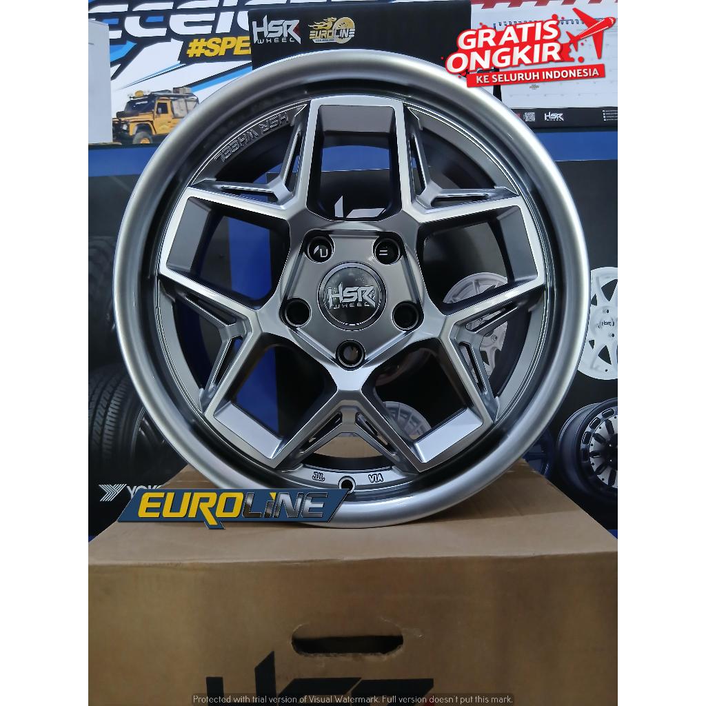 Velg Mobil Racing HSR WASILE Ring 15 Baut 5x114,3 Model Bintang | Velg HSR Banjarmasin