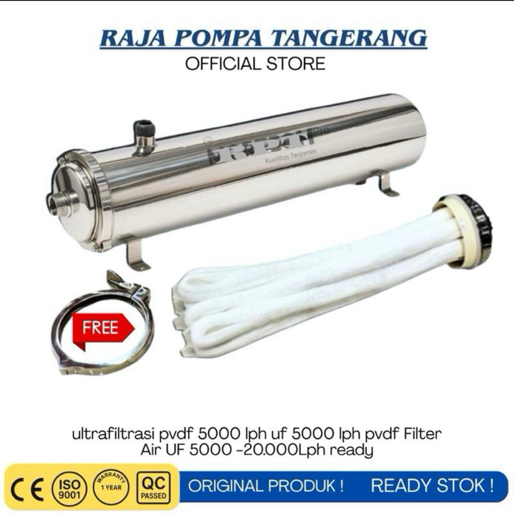 PVDF UF 10000 LPH ULTRAFILTRASI 10.000LPH ULTRAFILTRASI MEMBRANE PVDF