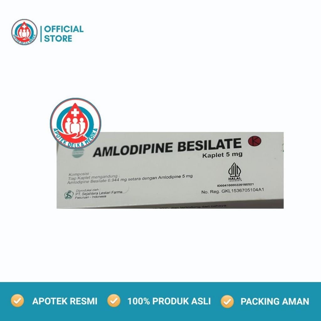 Ready Amlodipine 5mg pabrik sejahtera lestari farma perbox isi 3 lembar