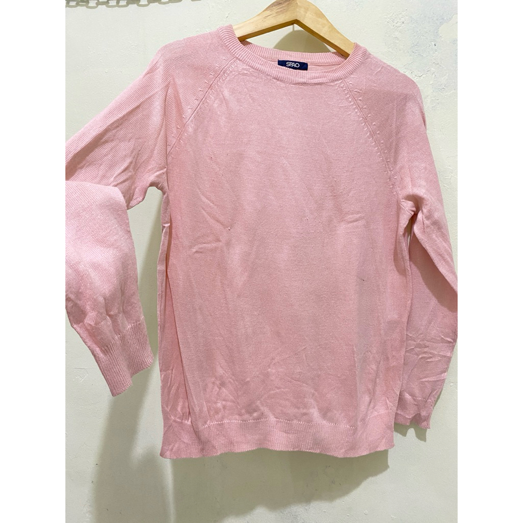 sweater medium knit babypink SPAO
