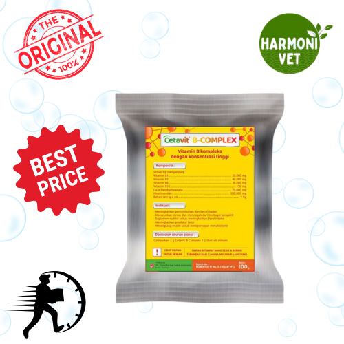 Cetavit B Complex / B Complex Vitamin Hewan 100 gr