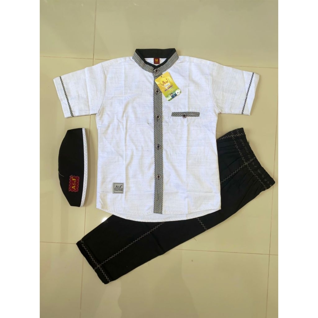 Setelan Koko anak laki laki jemsu lengan pendek / koko anak Aljami / Koko lengan pendek / kemko A&J 