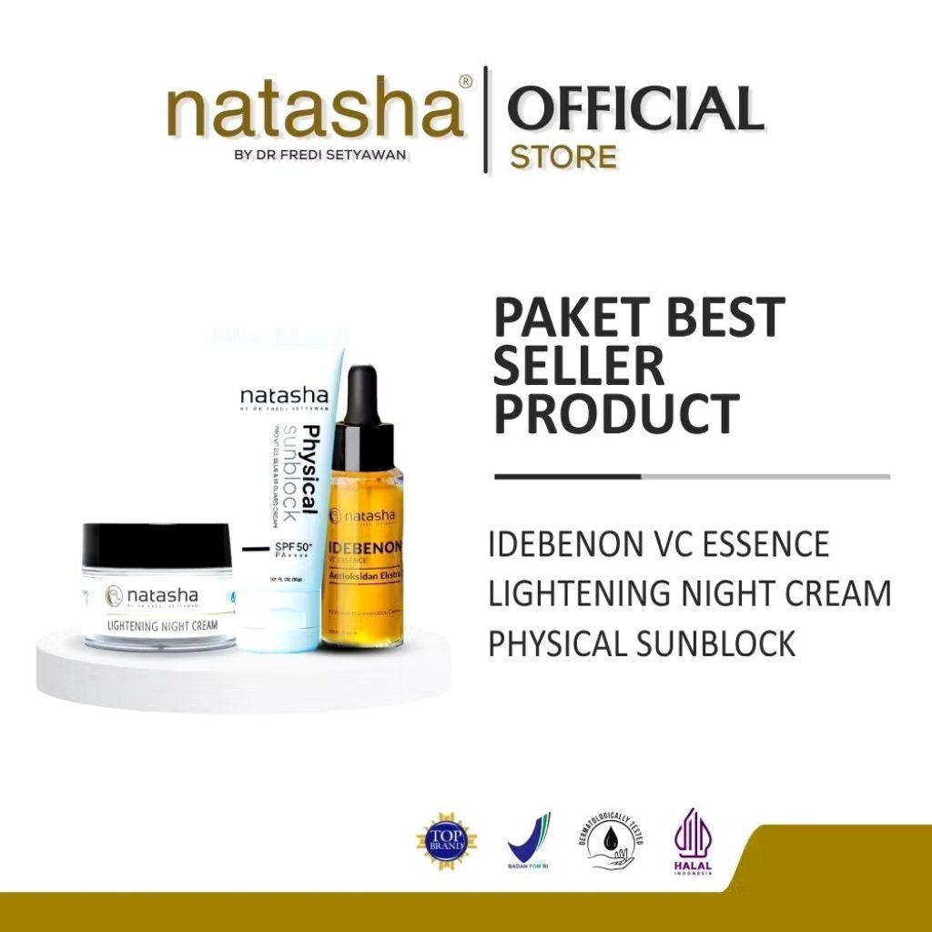 Natasha Paket Best Seller Product/serum brightening/serum anti flek/serum anti kusam
