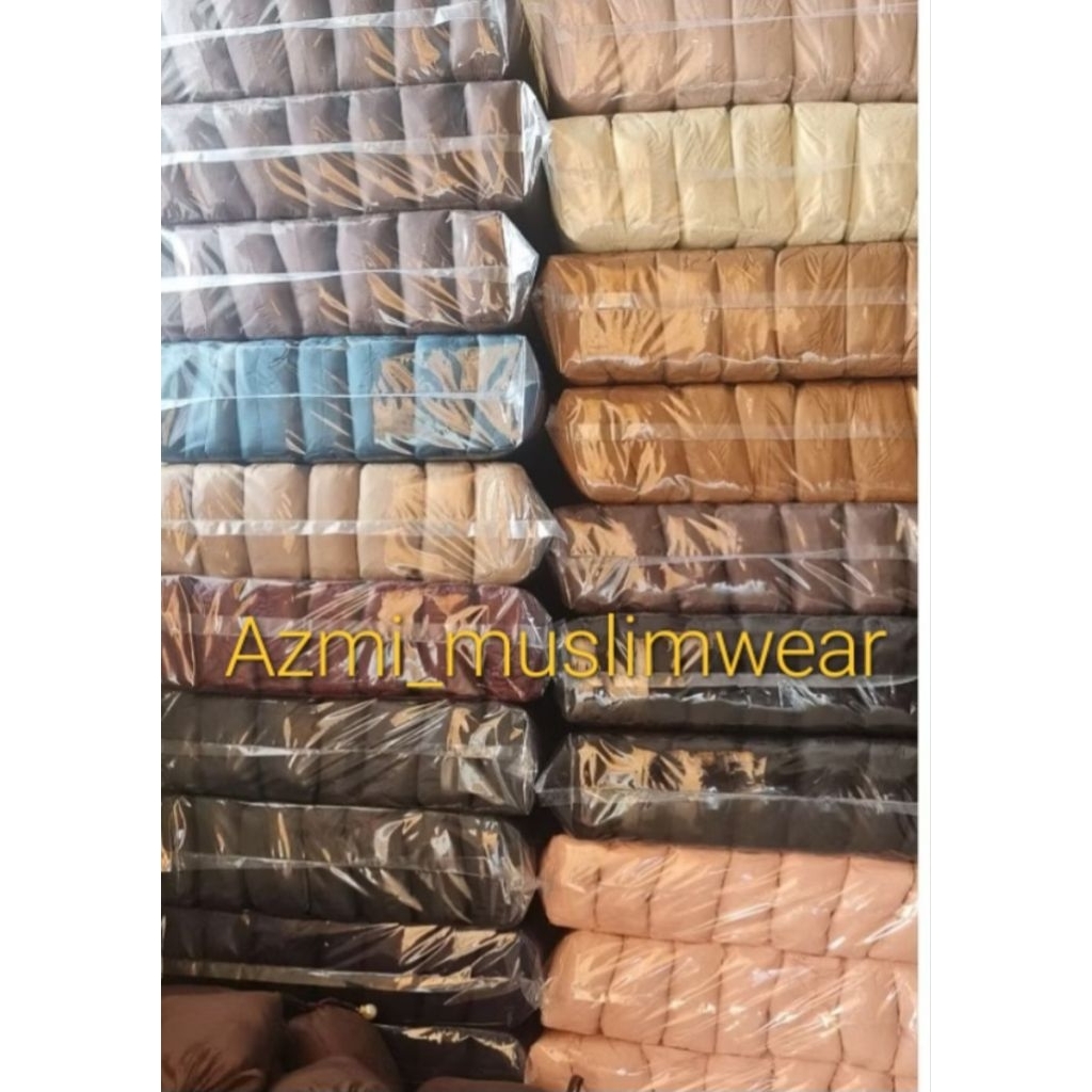 GLOSIR:( 1 KODI ISI 20 PCS ) Mukena Traveling mini Pouch Parasut 2 in1 Ressleting mukena untuk Dewas