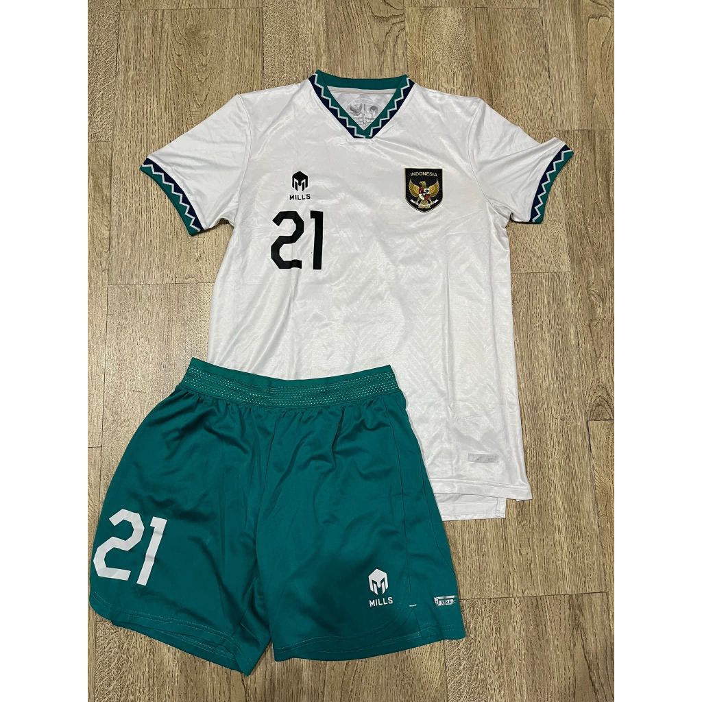 Jersey Timnas Indonesia Away 2022 2024 Original Match Issue Match Prepared MILLS