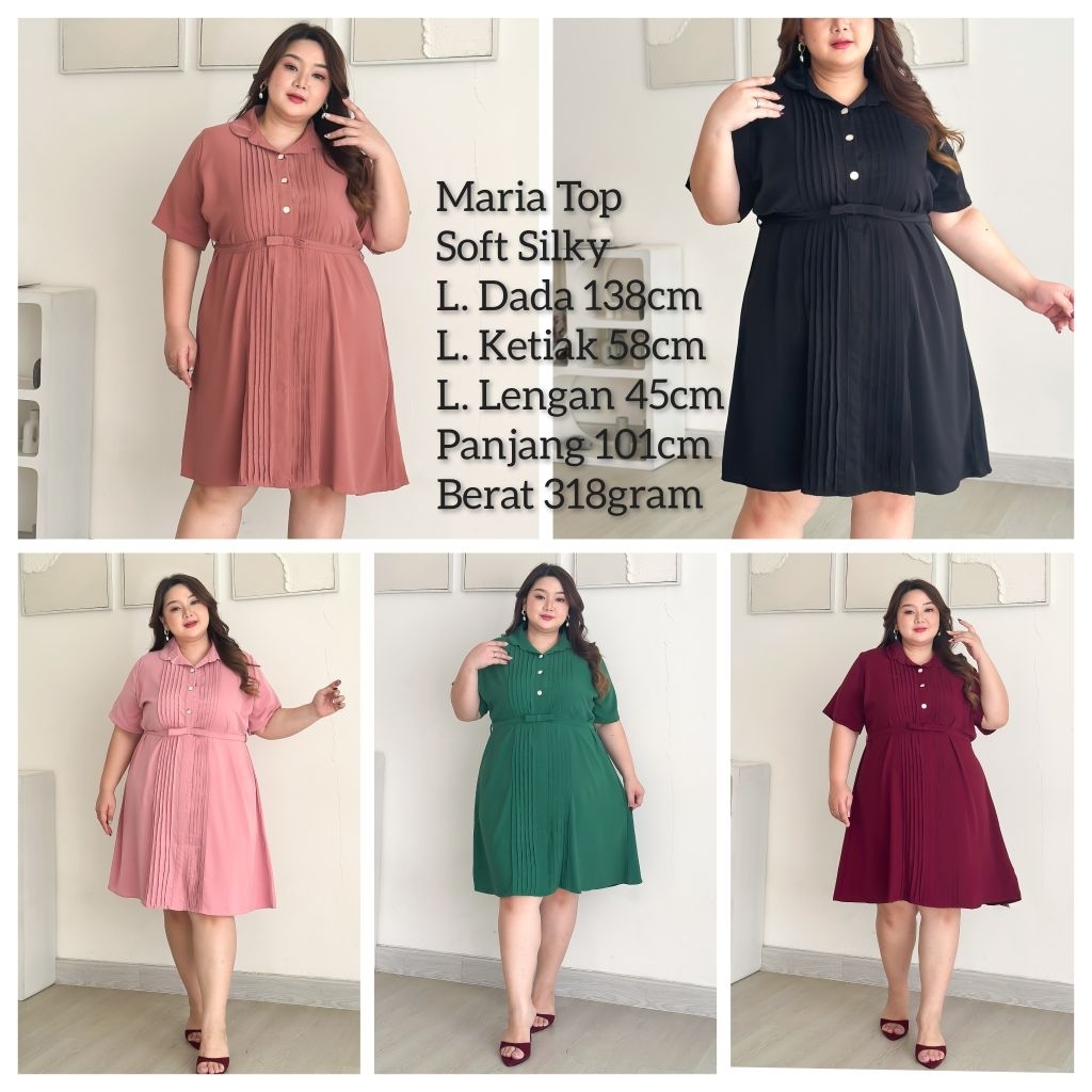 MARIA DRESS - DRESS BIG SIZE DRESS JUMBO