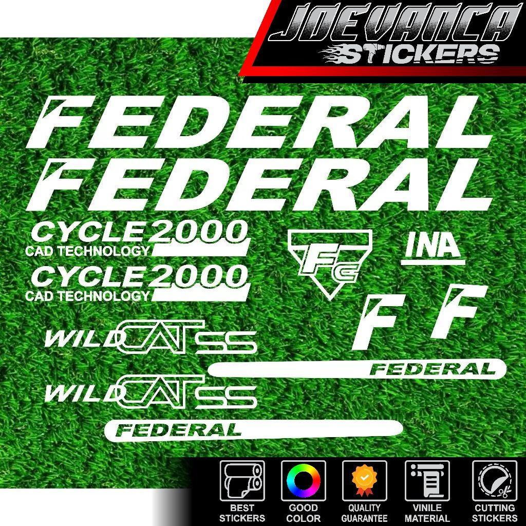 cutting decal stiker sepeda federal wild cat  4.8  40 penilaian 174 Terjual