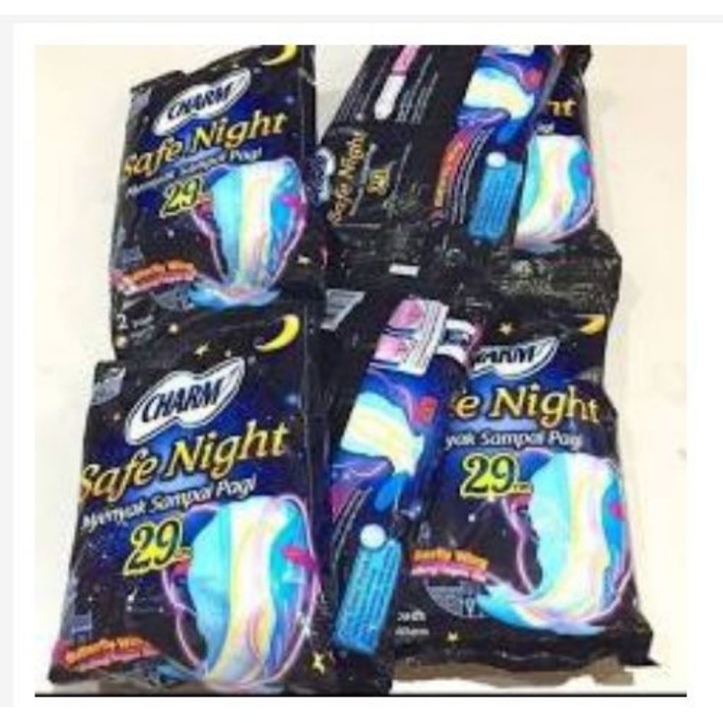 Charm Safe Night 29 cm renceng isi 10 Sachet