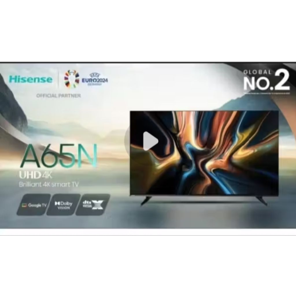 Hisense TV 43 inch - Google 4K 43A65N  Google TV 4K UHD 43INCH