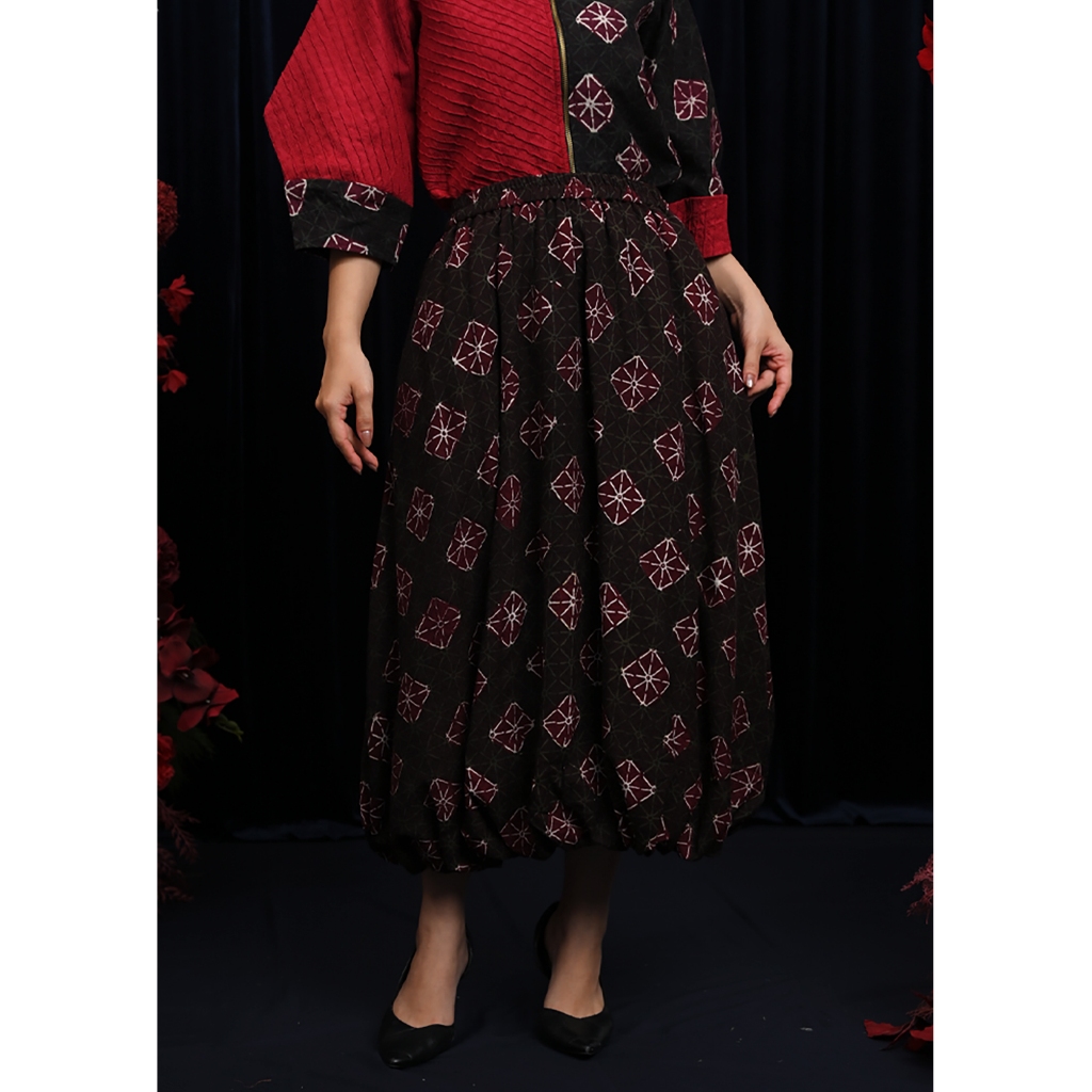 NONA RARA - Balloon Dobi Cirebon P0601, Rok Batik wanita modern