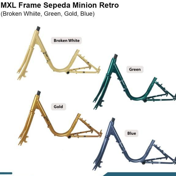 Mxl Frame Sepeda Minion Retro Ukuran 20" Bahan Steel Bicycle Frame