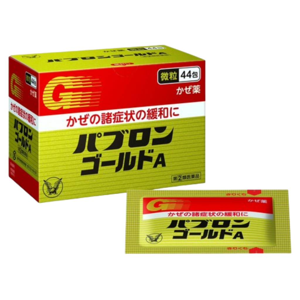 PABRON GOLD 1 Box Isi 44 Sachet / 10 Sachet Obat Batuk Flu Serbuk Taisho (Made in Japan)