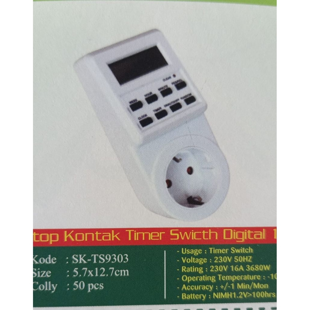 timer digital stop kontak listrik otomatis