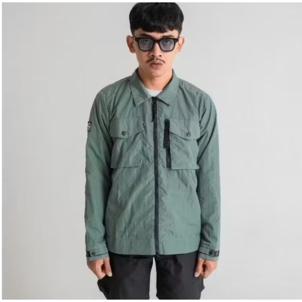Overshirt | Troublemaker Buckingham/Conoiseur green sage hijau rare item langka