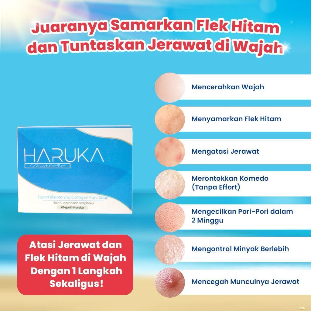 Haruka Skincare UNTUK FLEK [PROMO] SABUN HARUKA BELI 2 LEBIH HEMAT HARUKA OFFICIAL STORE