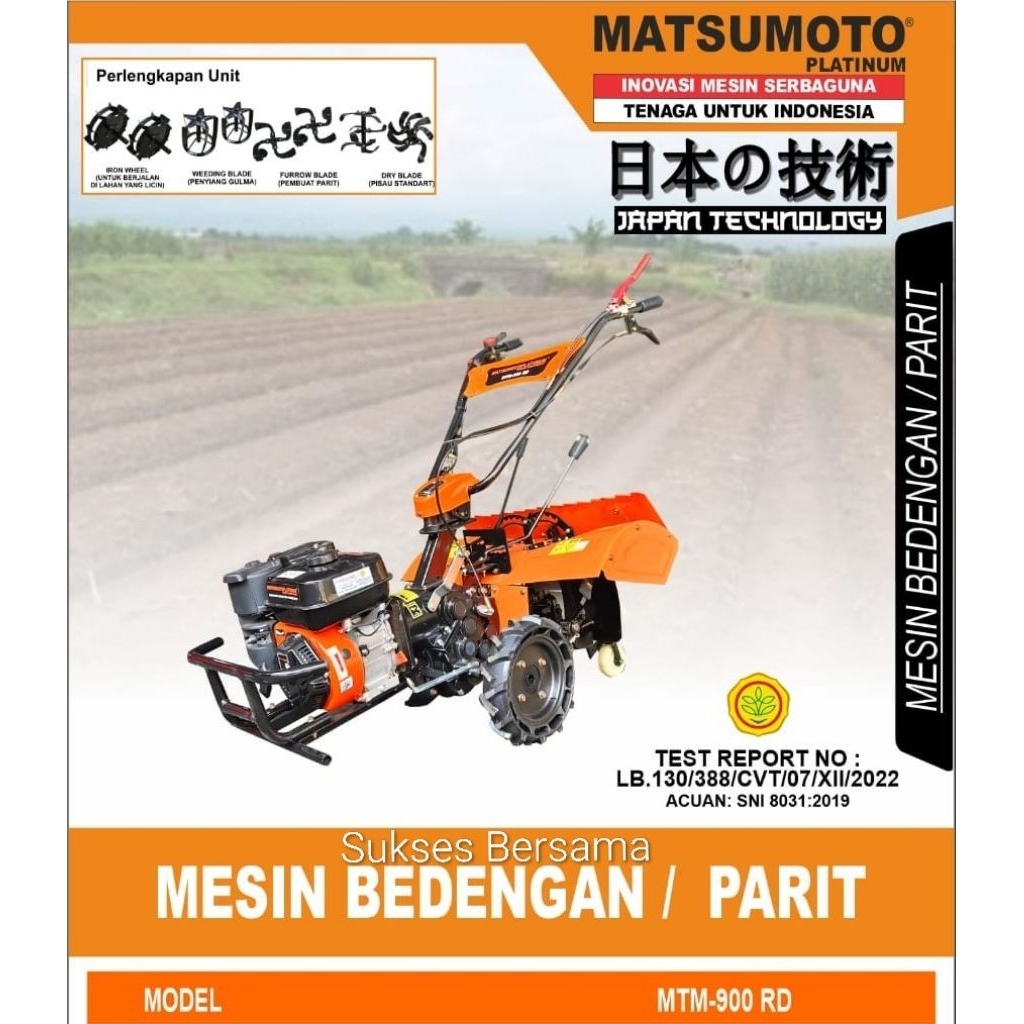 Mesin Bedengan / Parit Matsumoto MTM-900 RD