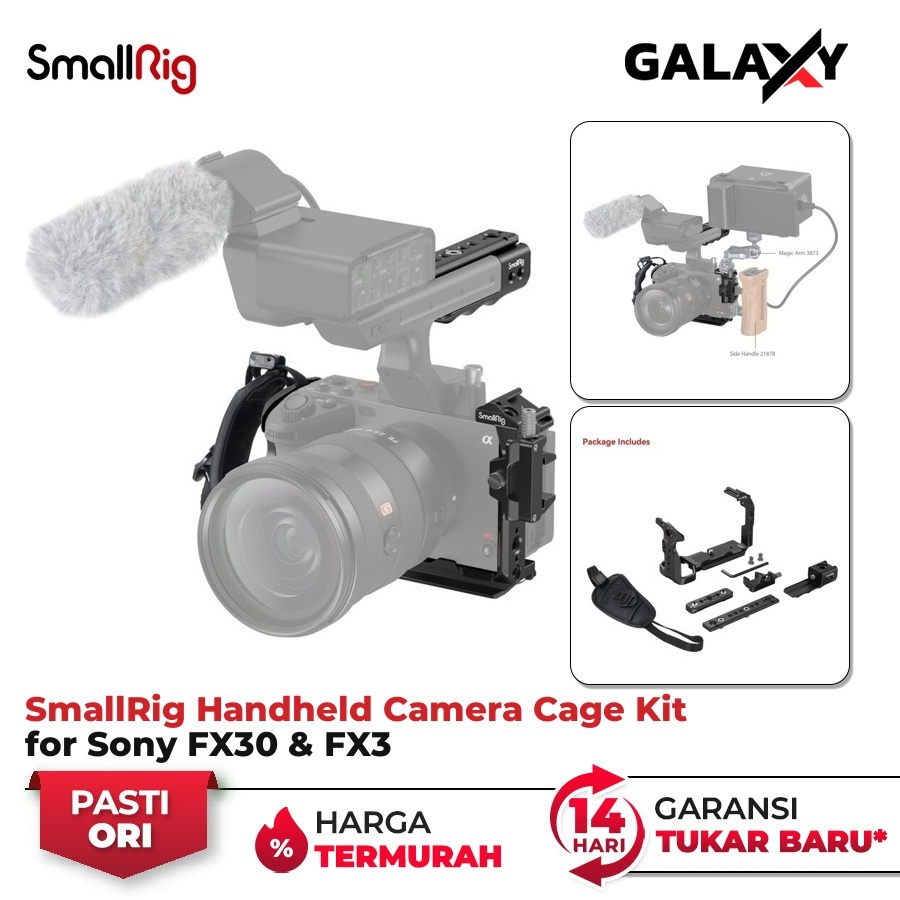 SmallRig Handheld Cage Kit for Sony FX30 / FX3 (4184B) Resmi