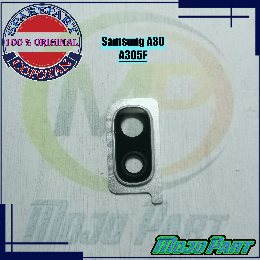 Samsung A30 - A305F Frame Ring Lensa Kaca Kamera Belakang Original Copotan | Mojo Part