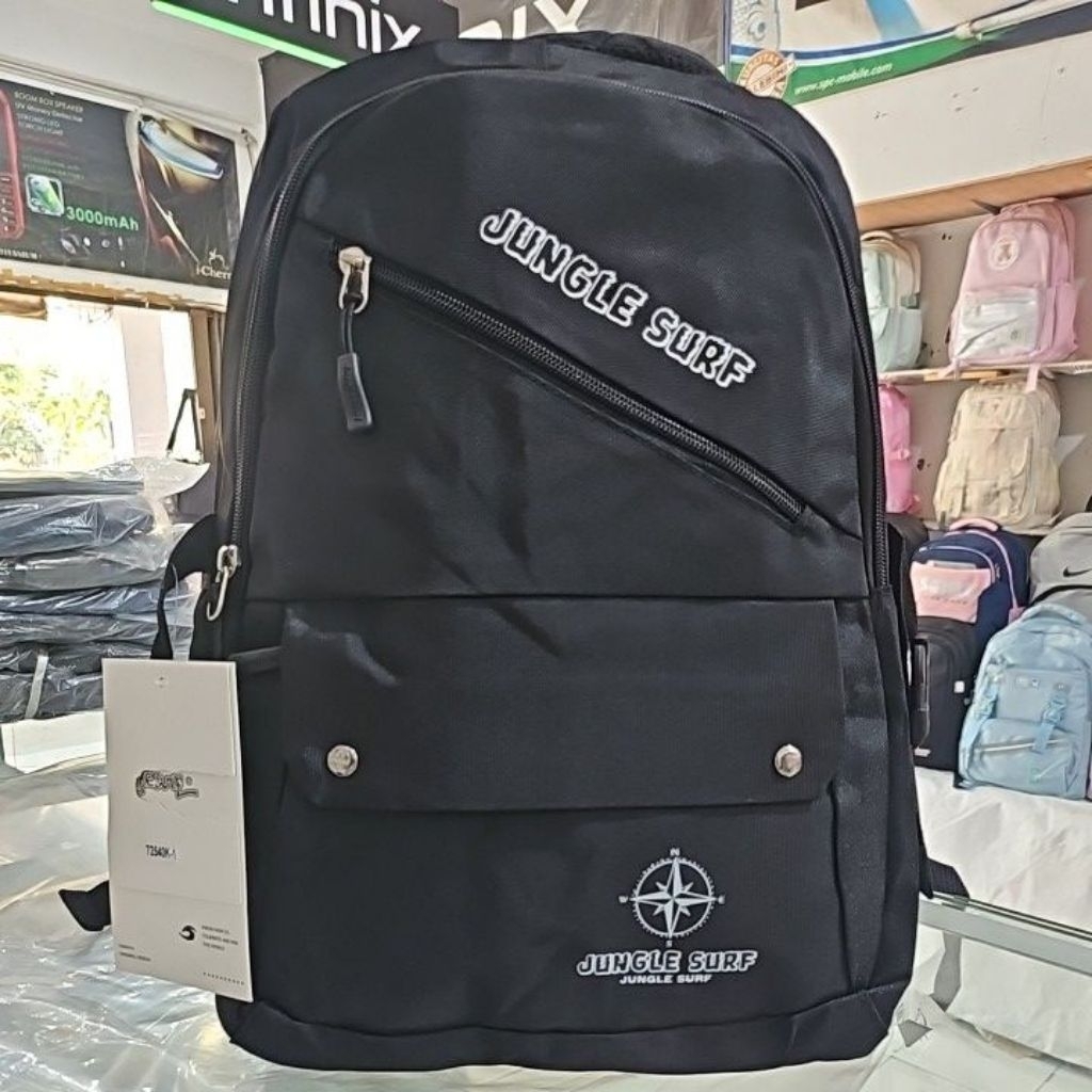 TAS RANSEL PRIA JUNGLE SURF BY ALTO ORIGINAL 72540K HITAM