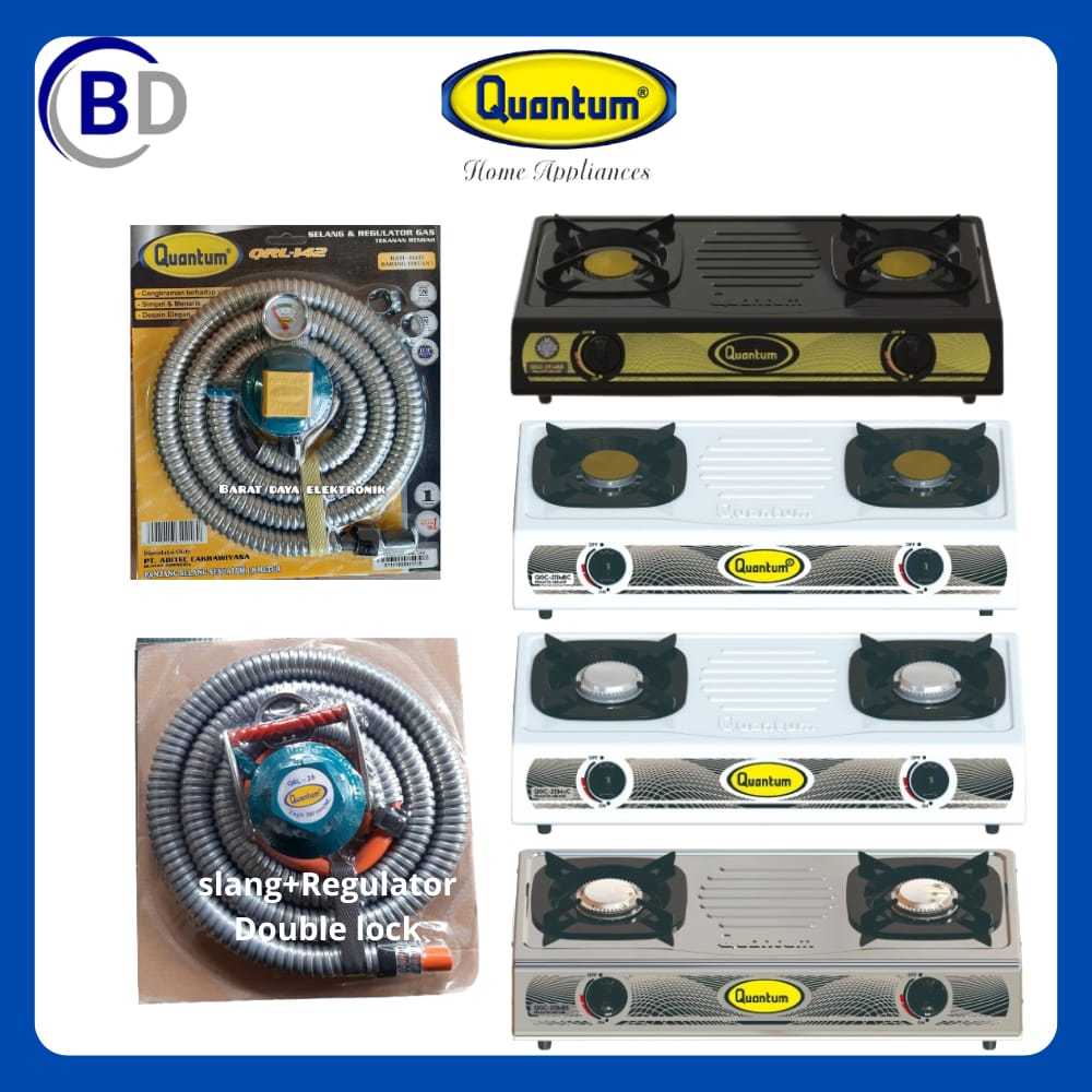 Kompor Quantum 2 Tungku QGC-211MBB / QGC-211MBC / QGC-211MSS / QGC-211MSC