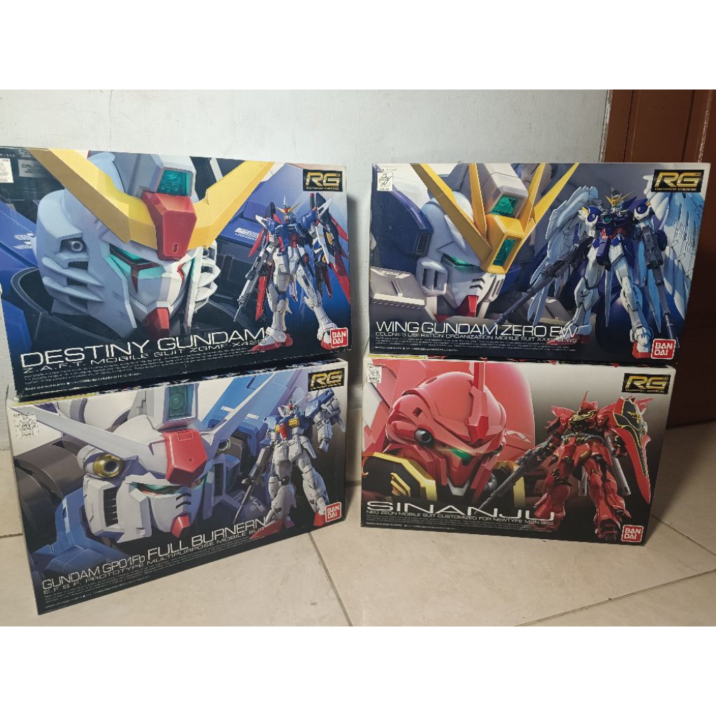 RG Gundam Paket B /RG Sinanju/RG Wing Gundam/RG Full Burnern/RG Destiny Gundam
