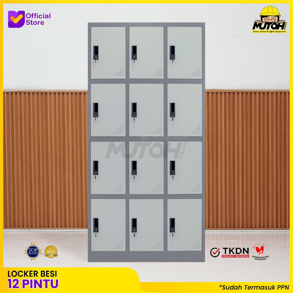 Loker besi 12 pintu | lemari locker besi 12 pintu MUTOH2000
