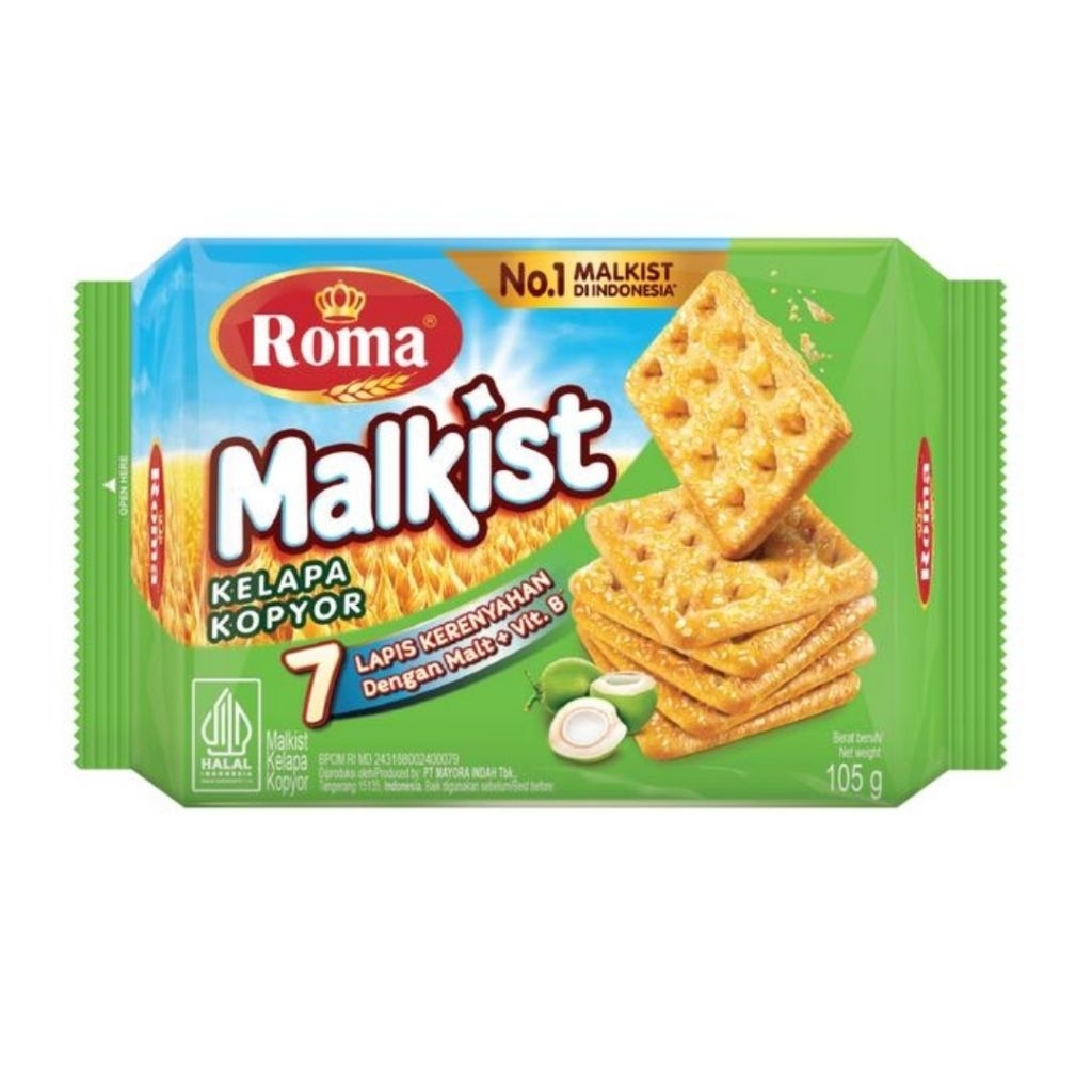 Biskuit Roma Malkist Kelapa