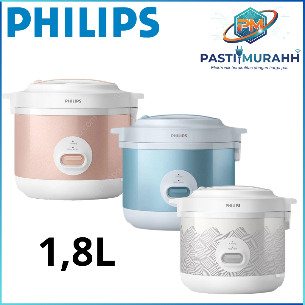 MAGIC COM PHILIPS HD 3003 kapasitas 1,8L panci anti lengket