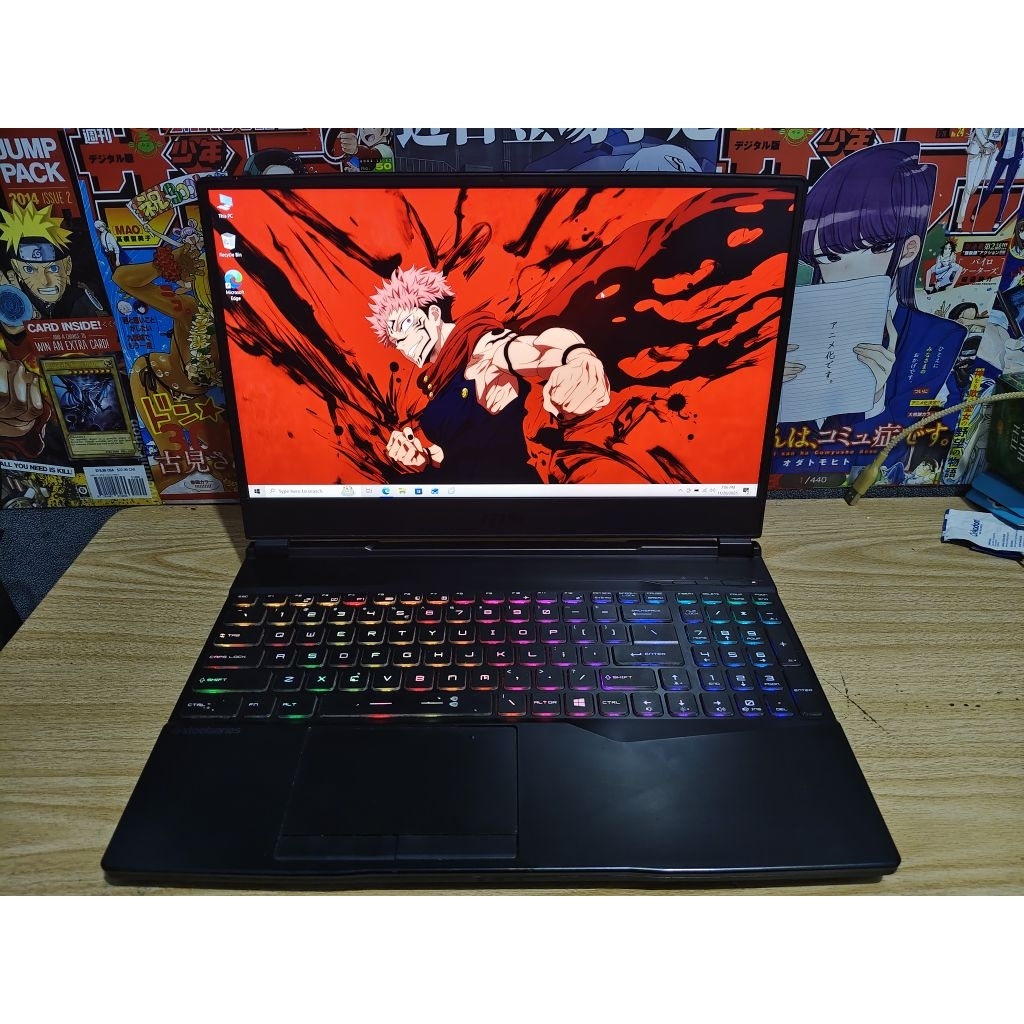 Laptop gaming RTX 2070 MSI LEOPARD GL65 9SFK I7 9750H RAM 8 SSD 512 LAYAR FHD IPS 120HZ