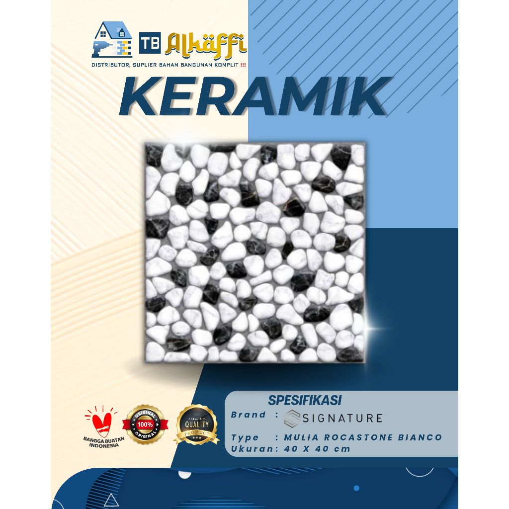 SIGNATURE - KERAMIK MULIA ROCASTONE BIANCO