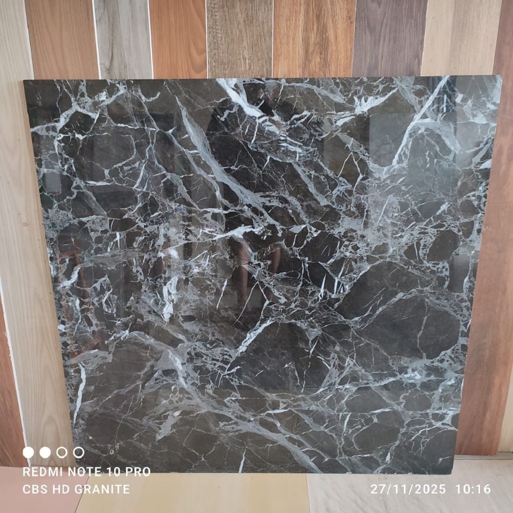 granit lantai uk 100x100 infinity hitam corak marmer