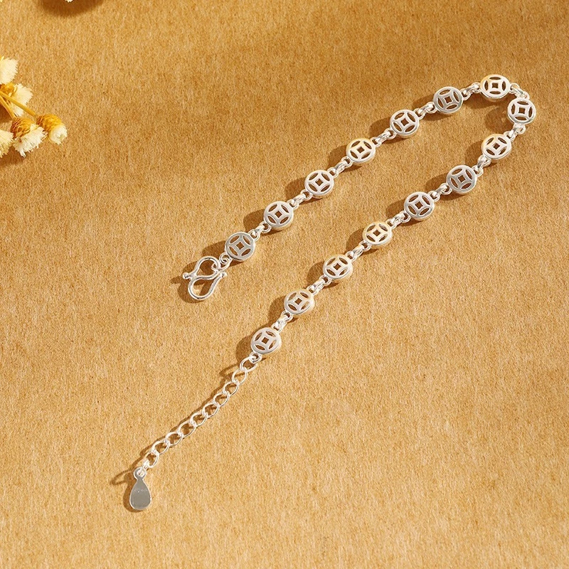 Gelang Rantai Koin Oriental Gelang Fashion Wanita Trendy