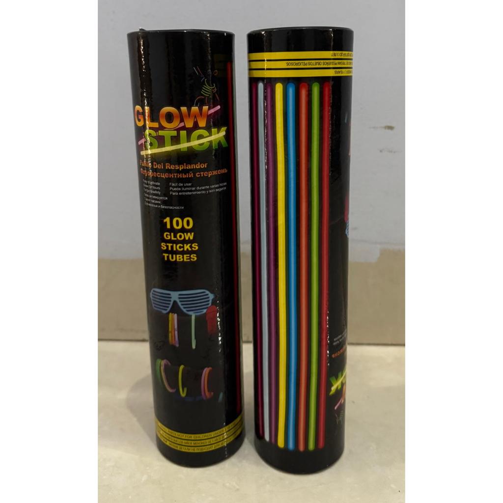 Glow Stick 1 Tabung Isi 100pcs || Stick Glow In The Dark