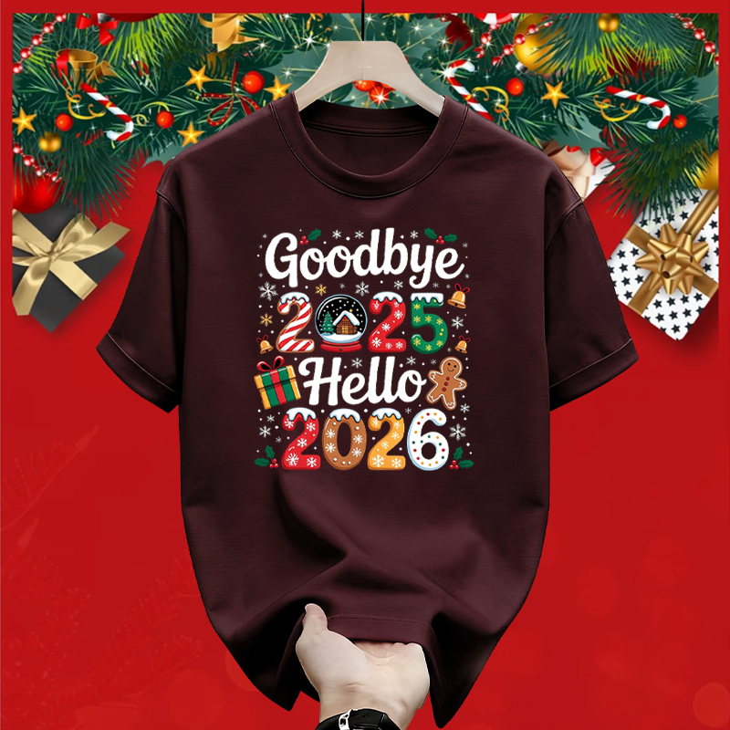 Kaos Natal Merry Christmas 2025 – Tshirt Couple Keluarga | Baju Xmas Katun Premium